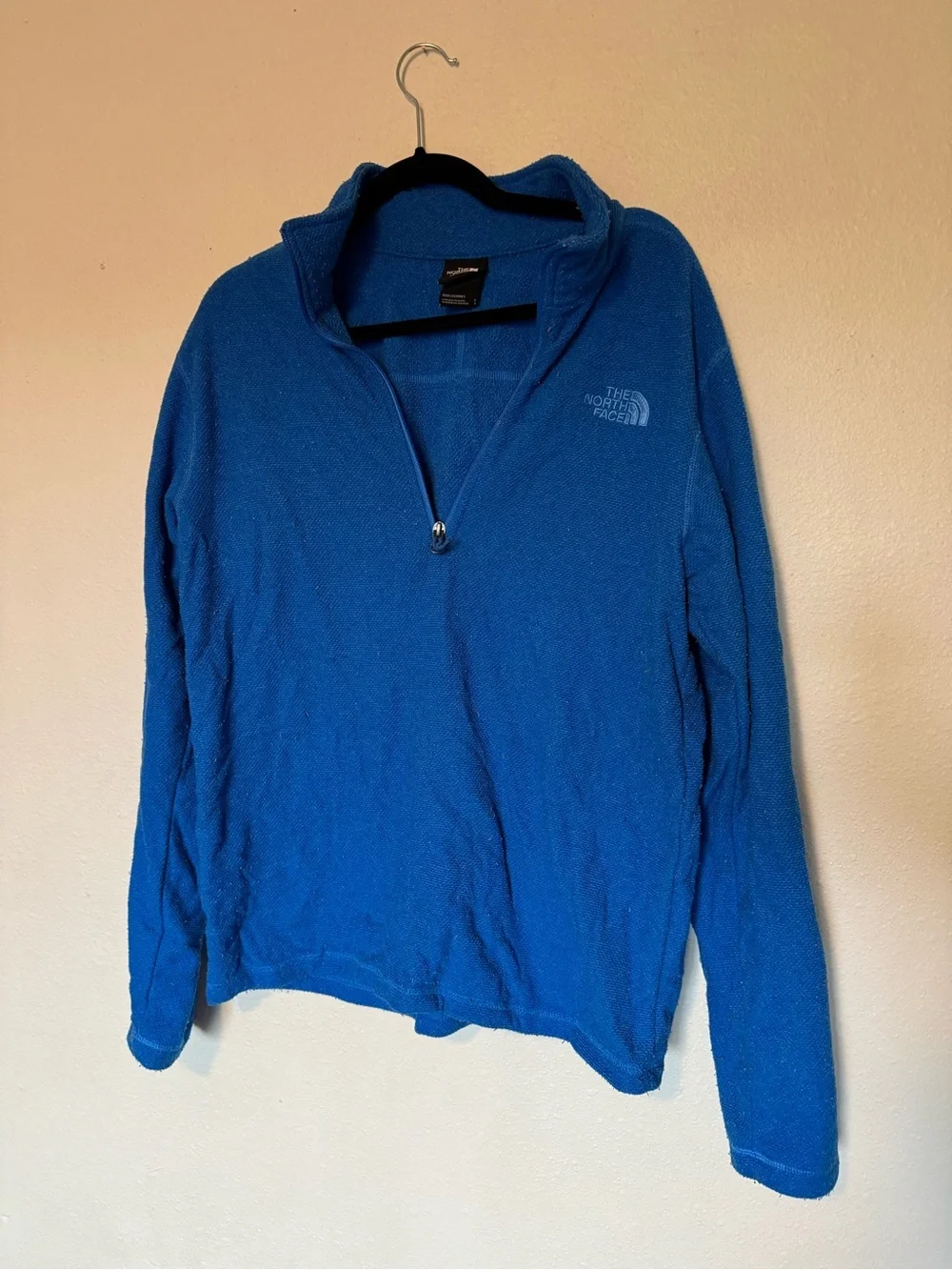 The North Face Men’s Royal Blue Half-Zip Fleece